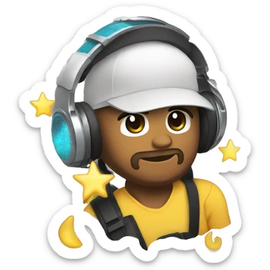 Estrella de mar djing sticker