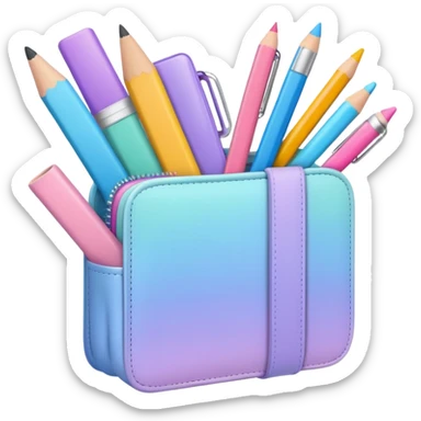 aesthetic school supplies pastel sticker
