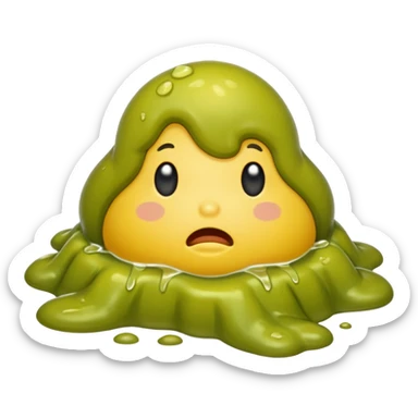 nasty, disgusting vomit  sticker