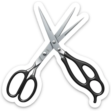  hairdressing scissors sticker