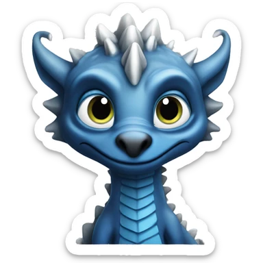Game of thrones dragon with big blue eyes sticker
