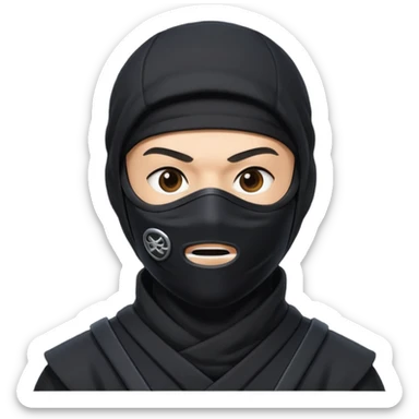 🥷🏻 background White  sticker