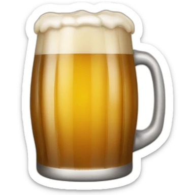 Une bière qui bois une bière sticker