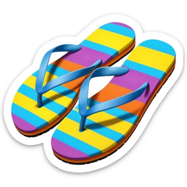 Flip flops sticker
