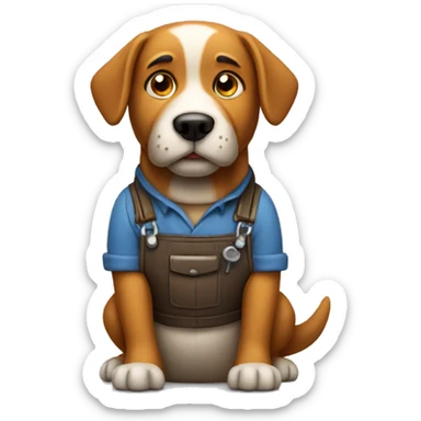 Dog plumber sticker