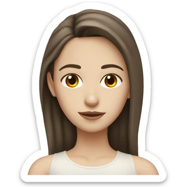 Pale brunette girl with mexican boyfriend sticker