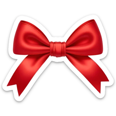 small flirty bow sticker