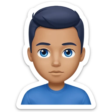 Bratz Boyz Cameron blue eyes, Blue eyes, dark blue shirt sticker