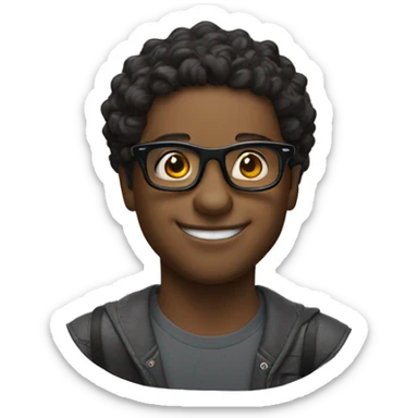 I with glasses Oakley over the top sticker