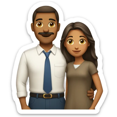 Adulto y niña sticker