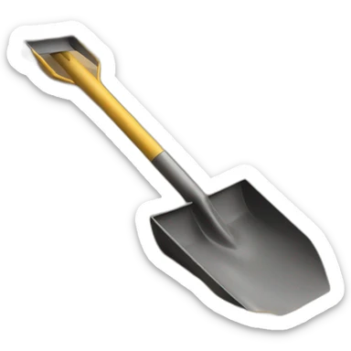 work in progress shovel sand sticker