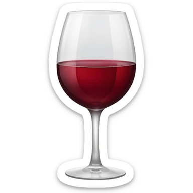 glass of wine  sticker