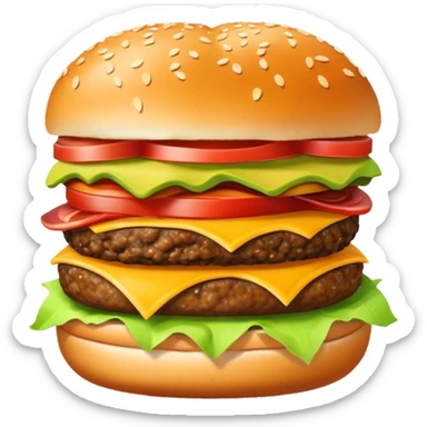 Avocado Bacon Cheeseburger  sticker