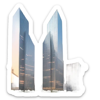 Twin towers sticker