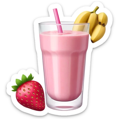 Strawberry banana smoothie  sticker