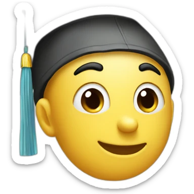 A student has a final graduation research paper sticker