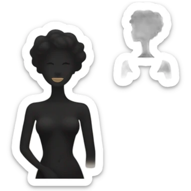 Slim Silhouette An emoji representing a slim silhouette to evoke beauty and grace. sticker