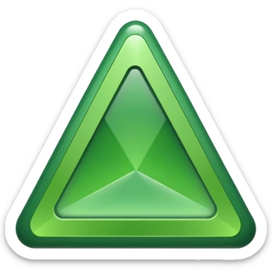 Green version of this unicode character : 🔺 sticker