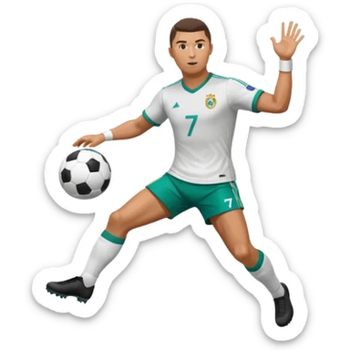 Ronaldo Kicking a football sticker
