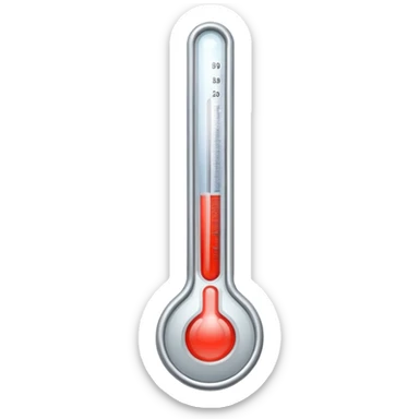 Medical Thermometer with a sharp end  sticker