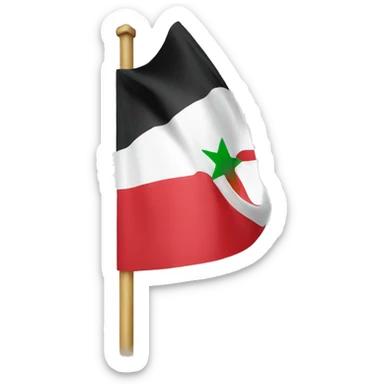 Free syria flag sticker