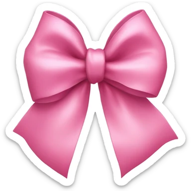 Christmas pink bow iPhone  sticker