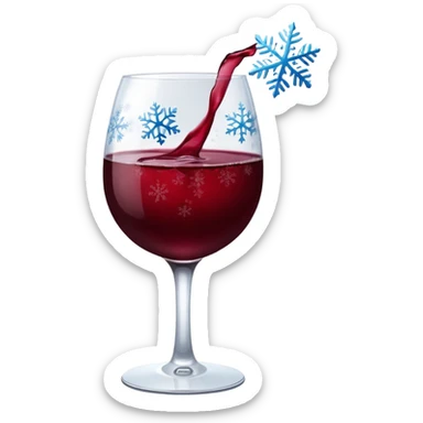 ❄️🤍🩶🍷 sticker