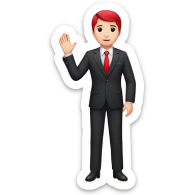 theater, red curtains , wooden stage,  whole body presenter sticker