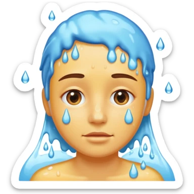 washing face sticker
