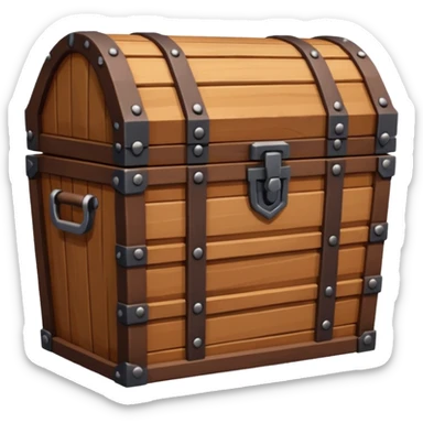 chest brown emoji low poly  sticker