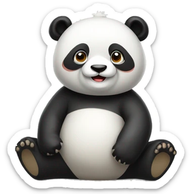 full length chinese panda sticker
