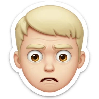 Boy barfing 
 sticker