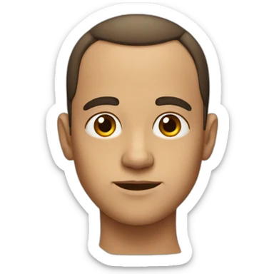 receding-hairline-boy sticker