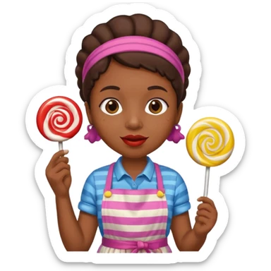 candy shop vendor, looking like candy  sticker