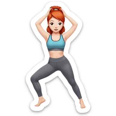 Red head lady twerking sticker