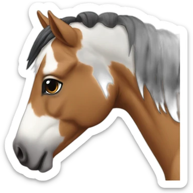 pienbald pony sticker