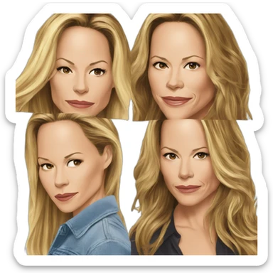 maria bello diane lane kiss long haired version sticker