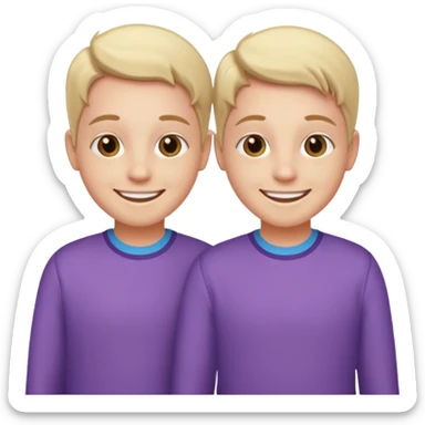 fraternal twins sticker