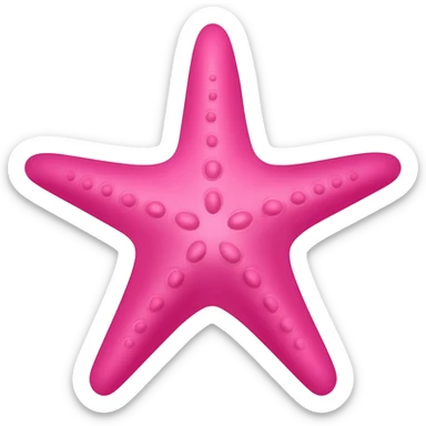 Estrela do mar rosa sticker
