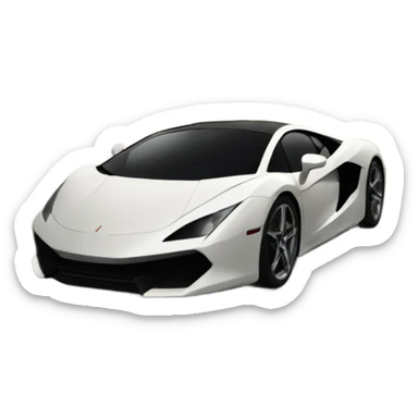 supercar in cool city backround sticker