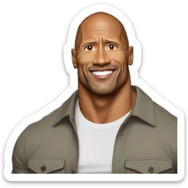 dwayne johnson sticker