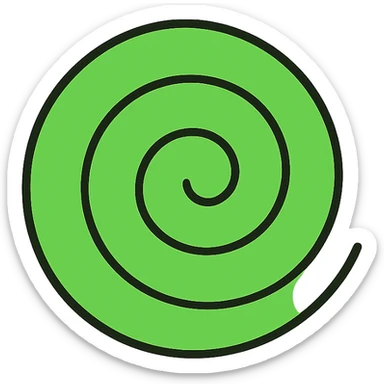 green spiral emoji sticker