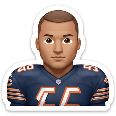 Brian Urlacher Chicago Bears sticker