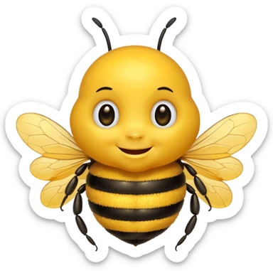 Cute bee sticker