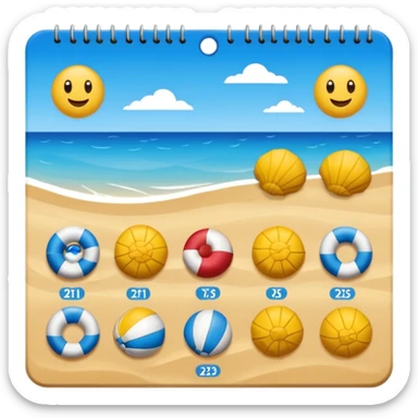 calendario playero con los dias y el mez de marzo, donde esten señalados los dias 21 22 y 23 sticker