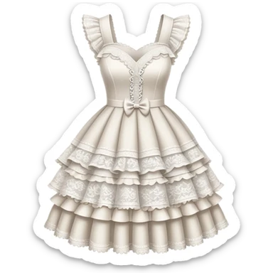 coquette white sticker