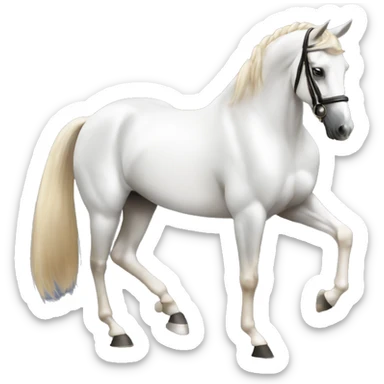 dressage horse sticker