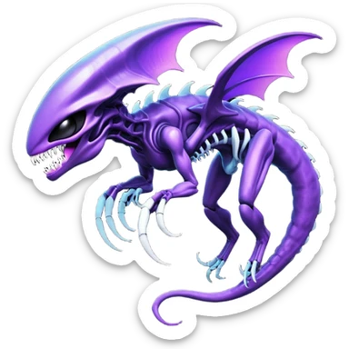 Abstract Venom-Xenomorph-Genesect-Lunala-ET-hybrid-fantasy-creature sticker