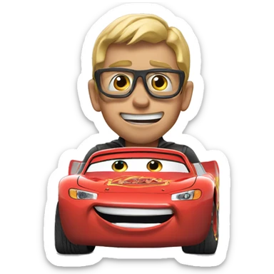 Flash mcqueen from the movie cars sticker