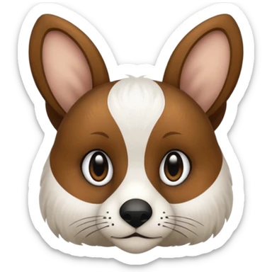 Un chien de chasse, elagneul breton assis  sticker